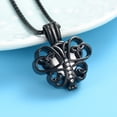 thumbnail image 4 of Butterfly Necklace Urn Cremation Jewelry for Ashes with Heart Urn Necklace Lockets for Human Ashes Pet Ashes Pendent for Ashes and Chain, 4 of 5