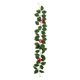 thumbnail image 2 of Enredaderas navideñas artificiales con frutos rojos, adecuadas para decoraciones de fiestas como puertas, ventanas y chimeneas., 2 of 5