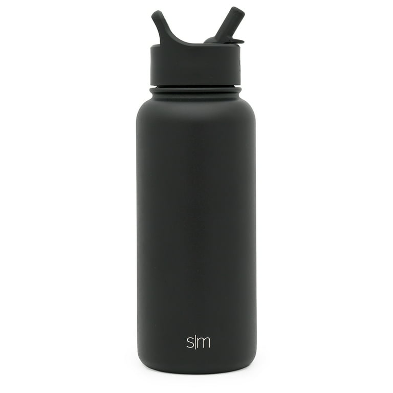 Simple Modern Summit 32 oz Carrara Marble Double Wall Vacuum Insulated  Stainless Steel Water Bottle with Wide Mouth and Straw Lid
