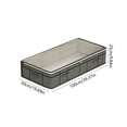 thumbnail image 3 of huayou Oversized Under Bed Storage Box, Clear View Top Multi Handles Extra Large Capacity Organizer, for 125L Thick Winter Bedding, Oversized Garments, 3 of 6