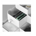 thumbnail image 4 of Caja de almacenamiento de papelería y cosméticos, estilo cajón, caja de plástico dividida, brocha de maquillaje, estante de almacenamiento de lápiz labial, caja de almacenamiento de organiza, 4 of 5