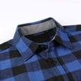 thumbnail image 3 of Coorders Hanes Men's and Big Men's Plaid Flannel Button Down Shirts, Long Sleeve, Sizes S-2XL, 3 of 7