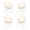Beige, variant on Aoodor Modern Dining Chairs Set of 4, Weather-Resistant Plastic Cafe Chairs with Ergonomic Back and Non-Slip Pad, Suitable for Patio, Restaurant, Yard, Porch, Balcony, Khaki