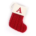thumbnail image 2 of Calcetines navideños con colgante para árbol de Navidad, calcetín duradero de alta capacidad, color rojo y blanco, 2022, 2 of 4