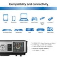 thumbnail image 3 of 5000 Lumens Android Projector, FLZEN F1A 1080p Native Projector WiFi Bluetooth, Home Theater Projector 50"-300", Airplay Miracast Screen Mirroring, HDMI USB VGA Game Consoles TV Stick PC Compatible, 3 of 13
