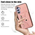 thumbnail image 6 of ELEHOLD Crossbody Wallet Case For Samsung Galaxy A32 5G,with RFID Card Slots Zipper Pocket Kickstand Function Shockproof Purse Case with Detachable Shoulder Strap,Rosegold, 6 of 7