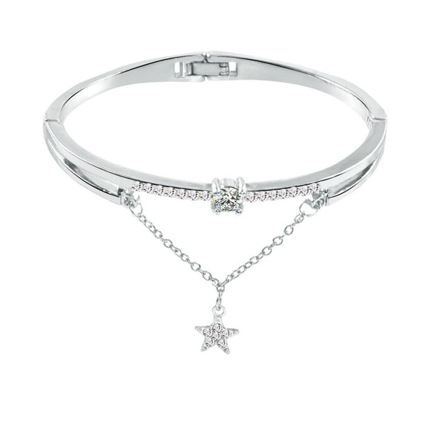 Cristal Sintético Estrella Moda Pulsera Brazalete Pulseras