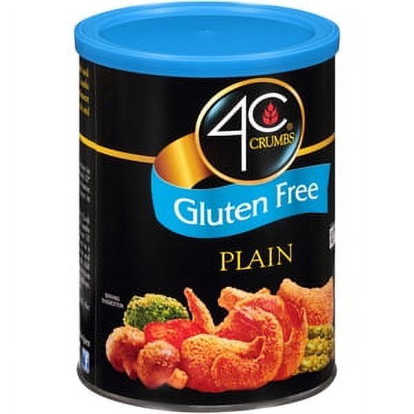 (6 pack) 4C Foods Gluten Free Plain Crumbs Canister, 12 Oz