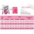 thumbnail image 4 of FEOYA Gymnastics Leotards for Girls Long Sleeve/Sleeveless Leotards Kids Gymnastics Athletic Bodysuit Dance Jumpsuit Sparkly Ballet Outfit Shorts Hairbands Set 3Pcs for 5-12 Years Pink, 4 of 6