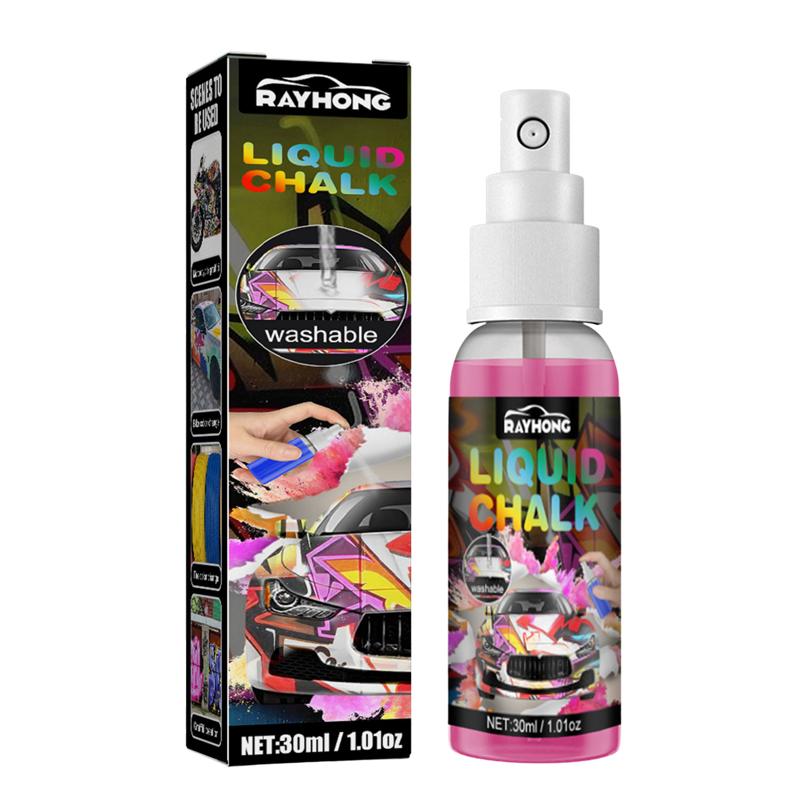 Washable Car Window Paint 30ml Chalk Paint for Cars Window Paint