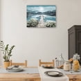 thumbnail image 2 of Cuadro Decorativo - Luz del amanecer junto al lago Jr  Impresión en canvas, estrechado., 2 of 2