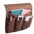 thumbnail image 1 of Bgsha Sofa Armrest Side Storage Bag Chair Seat Bedside Remote Control Storage Hanging Bag Sundries Storage Bags 5 Pocket Organizer, 1 of 5