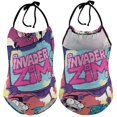thumbnail image 6 of Invader Zim Animated Children's One-piece Swimwear Halterneck Swimsuit Summer Beach Girl's Bathing Suits Breathable Beachwear, 6 of 7