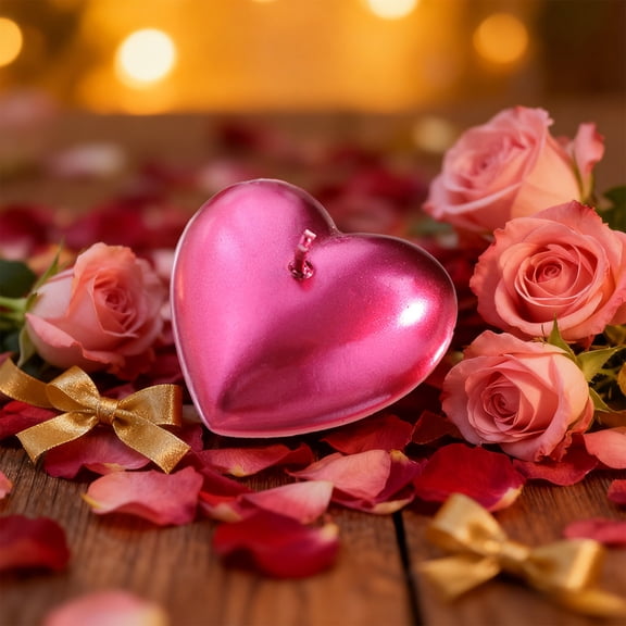 Heart Shaped Candles Romantic Valentine Gifts, Decorative Candle Valentine Party Decor, Candles for Gifts Valentine Theme Decor(1PC)