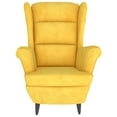thumbnail image 2 of vidaXL Armchair Mustard Yellow Velvet, 2 of 6