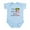 Sky Blue, variant on CafePress - Half Jamaican Half American Body Suit - Baby Light Bodysuit, Size Newborn - 24 Months