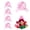 Pink, variant on LoomJoyz 6 Pieces Large Pull Bows, Pink Gift Bow, 6 inches, Party Gift Wedding Ribbon Bows for Wrapping Boxes or Flower Decorations, Day Present Decoration Bow(Sky Blue)