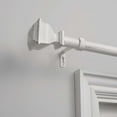 thumbnail image 3 of EXCLUSIVE HOME Napoleon 1" Curtain Rod and Finial Set, Matte Silver, Adjustable 84"-160", 3 of 9