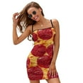 thumbnail image 2 of Pepperoni Robe Pizza à Manches Longues Vêtements d'Été pour Femmes 2024 Vêtements d'Été, 2 of 5