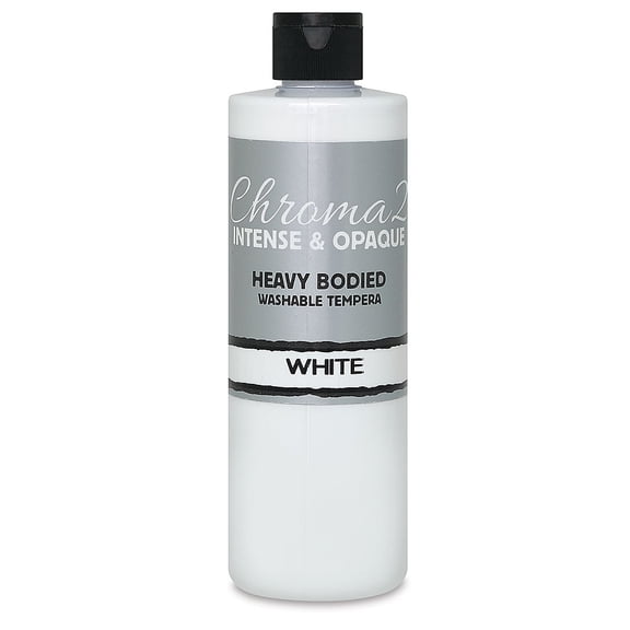 Chroma 2 Washable Tempera - 16 oz Bottle, White