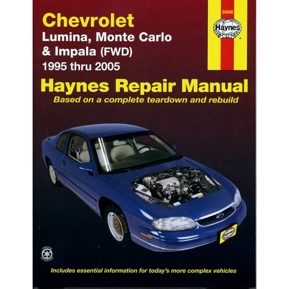 Chevrolet Lumina, Monte Carlo & Impala FWD (95-05) Haynes Repair Manual ^