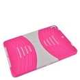thumbnail image 4 of EagleCell Silicone/Plastic Dual Layer [Shock Absorbing] Hybrid Rubberized Case Cover w/Stand For iPad 9.7" (2017) - Hot Pink/White, 4 of 4