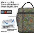 thumbnail image 2 of Camo and Pine Green Pattern Insulated Lunch Bag for Men Women,Waterproof Lunch Box for Work,Picnic or Travel,Thermal Insulation,10.63x9.06x3.54 Inches, 2 of 5