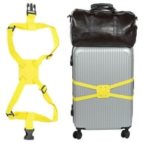 Uxcell Luggage Strap Bag Bungee Elastic Suitcase Adjustable Belt for Suitcases Add A Bag, Yellow