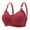 Wine, variant on Fsqjgq Sports Bras for Women Plus Size Middle Old Age Comfortable No Underwire Cotton Bra Floral Lightly Lined Padded Wireless Push Up Bras Rose Gold 52