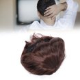 thumbnail image 1 of Peluca para Hombre de Pelo Sintético Suave, Tupé Corto de Moda para Fiestas, Vida Diaria, Halloween, Hecha de Fibra Sintética de Alta Temperatura, 1 of 7