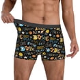 thumbnail image 2 of Salouo Basketball Print Men's Boxer Briefs,Breathable Underwear Elastic Waistband Briefs for Men -X-Large, 2 of 8