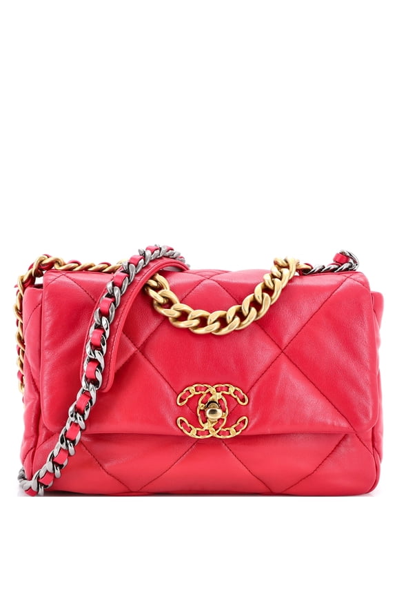 Pre-Owned 19 Flap Bag Quilted Leather Medium By Rebag