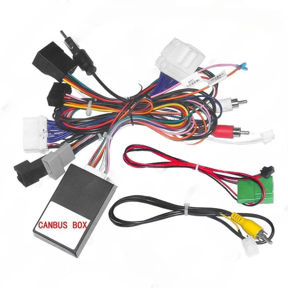 Suitable for 7-11 Subaru Chipon modified wiring harness, Android large screen navigation power cord, tail wire protocol box