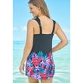 thumbnail image 2 of Swim 365 Women's Plus Size Smocked Swim Dress Set, 2 of 3