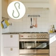 thumbnail image 4 of Uxcell 8 Pack S Shape Hooks Plastic Hangers Bedroom Kitchen Bathroom Light Green, 4 of 7