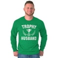 thumbnail image 5 of Trophy Husband Best Partner Hubby Men's Long Sleeve Tee T Shirt Brisco Brands L, 5 of 6