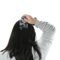 thumbnail image 5 of Unique Bargains 1 Pc Fashion Portable Hair Insert Comb Black White Imitation Acetic Acid, 5 of 6