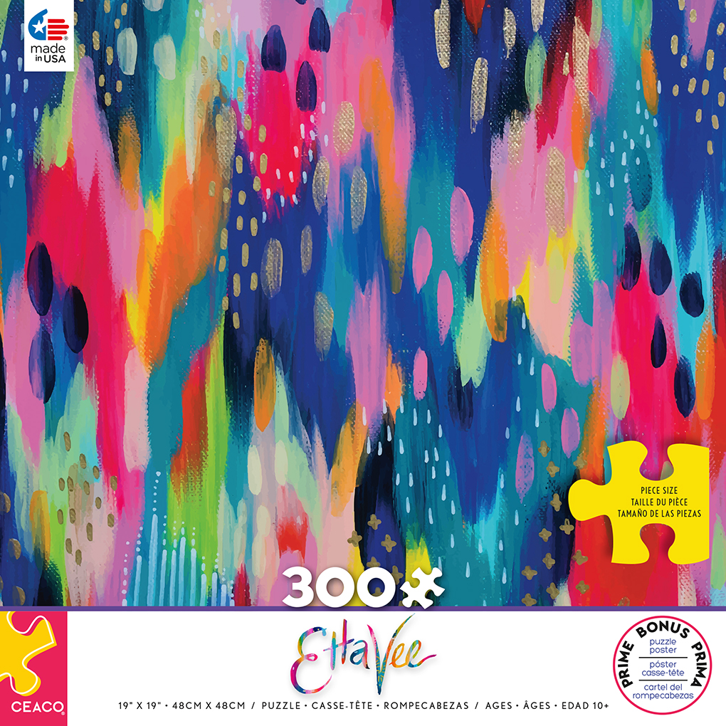Ceaco - Etta Vie - Hello Color - 300 Piece Oversized Jigsaw Puzzle