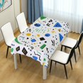 thumbnail image 4 of Yayeee Tablecloths 54" x 54" Rectangle Wrinkle Resistant Party Table Cover, Blue Simple Shapes, 4 of 8