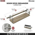 thumbnail image 5 of Rev-A-Shelf Door/Wall Mount Spice Rack Pantry Cabinet Organizer, 54SR-14-1, 5 of 10