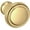 Lifetime Polished Brass, variant on Baldwin 4454044BIN Severin Fayerman 1" Mushroom Cabinet Knob From The Estate Collection -