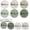 Sage Green, variant on 500Pcs Pink Thank You Stickers Roll - 4 Rose Gold Foil Font Designs, 1.5 Inch Thank You Stickers for Small Business, Round Self-Adhesive & Waterproof Labels for Packaging Orders Envelopes Gift Boxes