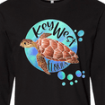 thumbnail image 4 of Inktastic Key West, Florida Swimming Sea Turtle with Bubbles Long Sleeve T-Shirt, 4 of 5