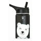 thumbnail image 2 of Botella de Agua para Niños 355ml Oso Polar | Con Asa, 2 Tapas, 2 Popotes y Cepillo | Libre de BPA | B Life, 2 of 6