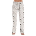 thumbnail image 7 of Garbnen Womens Halloween Pajama Pants Ghost Print Lounging Pants for Women Comfy Cute Elastic Waist Fall Winter Wide Leg Women's Sleep Pants Gray XXL, 7 of 7