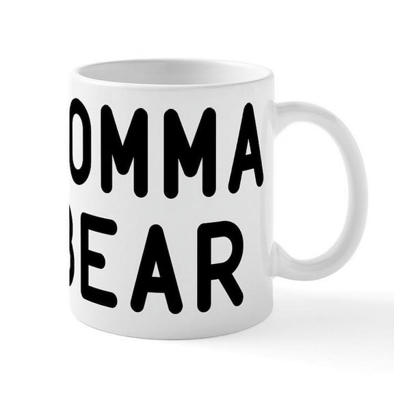 CafePress - Momma Bear Black Mug - 11 oz Ceramic Mug - Novelty Coffee Tea Cup