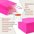 thumbnail image 5 of AZOWA Gift Bags Medium Hot Pink Kraft Paper Bags with Handles (10.6 x 8.7 x 4.3 in, Magenta, 12 Pcs), 5 of 7