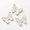 white-3, variant on Copper 3 Piece 3D Butterfly Wall Sculpture Set for Living Room Bedroom Bathroom Outdoor