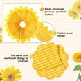 thumbnail image 3 of Sunflower Cat Recovery Collar Soft Cat Cone Collar Pet Cones for Cats Cotton Pet Cone Collar Adjustable Sunflower Elizabeth Collar Postoperative Protection Soft Cone for Cats and Dogs(Small), 3 of 6