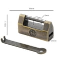 thumbnail image 5 of INC Vintage Antique Zinc Alloy Chinese Old Lock Retro Padlock Jewelry Wooden Box Padlock Lock for Suitcase Drawer Cabinet Jewelry Box Gift Box, 5 of 8
